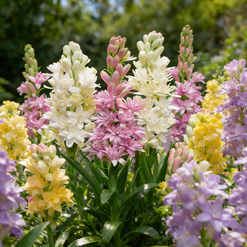 🌺Double Tuberose Bulbs-Heavenly Fragrance • Elegant Double Blooms