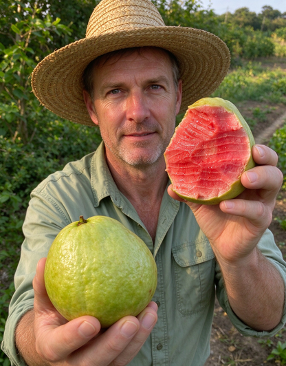 💡Red Flesh Guava - Large & High-Yield, Easy to Grow Delicious Fruit
