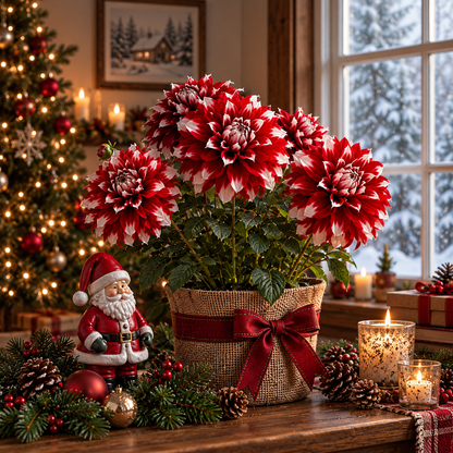 🎅  'Santa Claus' Dahlia Bulbs