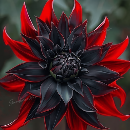 Rare Black and Red Bicolor Series Flower Seeds