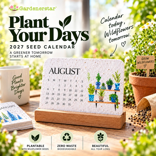 ✨Early Holiday Sale 45% OFF🌱Eco-Friendly Plantable “Timeless” Seed Calendar 2027