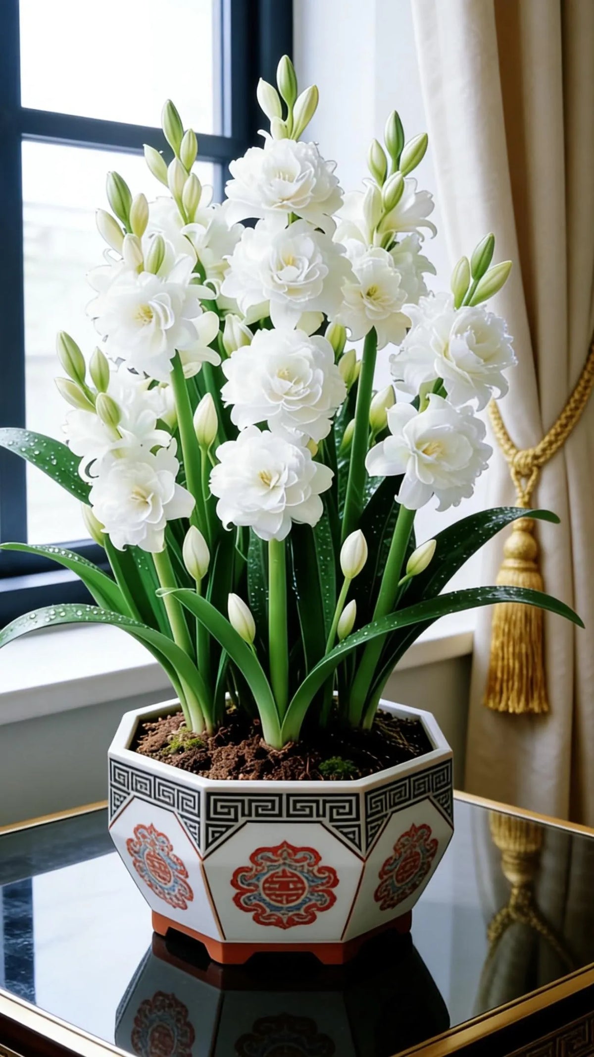 🌼 Double Tuberose Bulbs – Living Perfume for Your Garden