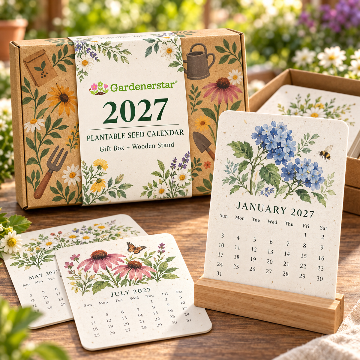 ✨Early Holiday Sale 45% OFF🌱Eco-Friendly Plantable “Timeless” Seed Calendar 2027