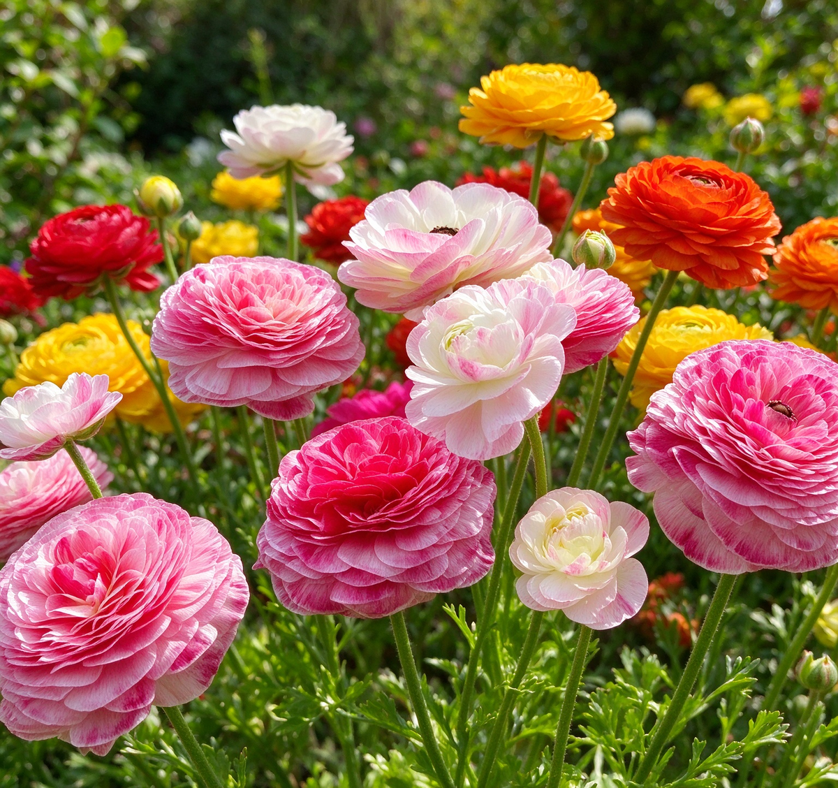 🌺Persian Buttercup Ranunculus Mixed Corms, Beautiful Spring Blooms for Home Garden