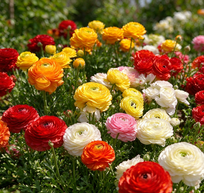 🌺Persian Buttercup Ranunculus Mixed Corms, Beautiful Spring Blooms for Home Garden