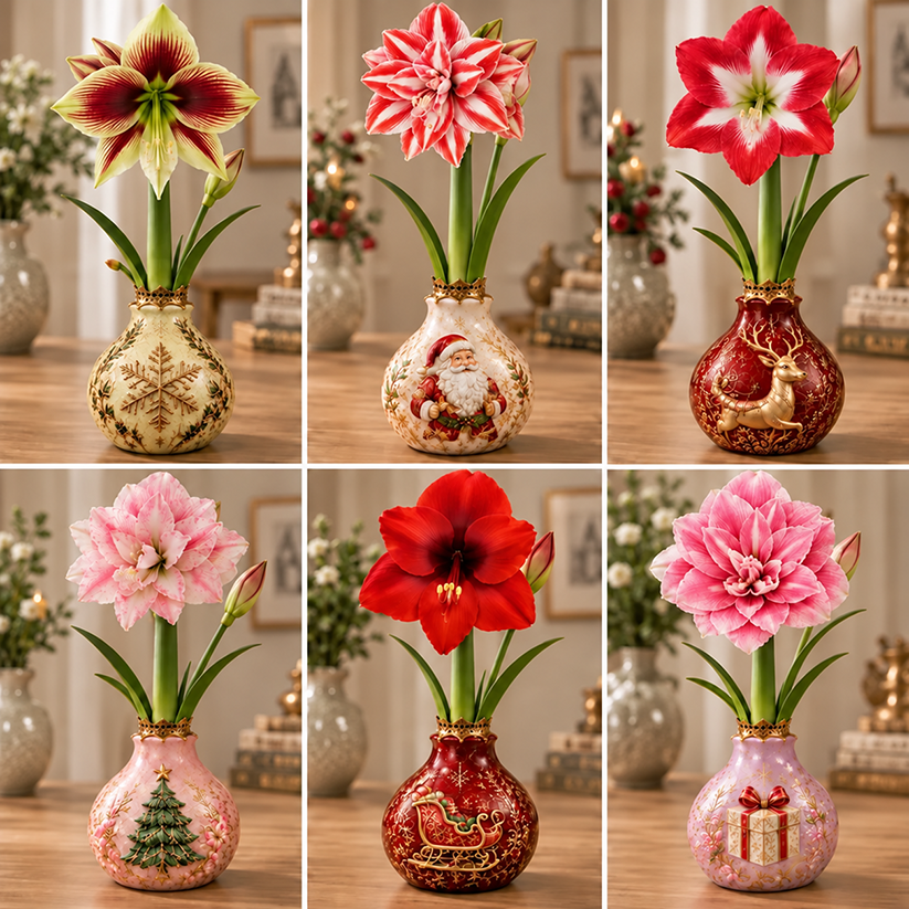 🔥 No Soil! No Water! Just Blooms! 🎄🌺 Watch These Holiday Magic Amaryllis Bulbs Come to Life!