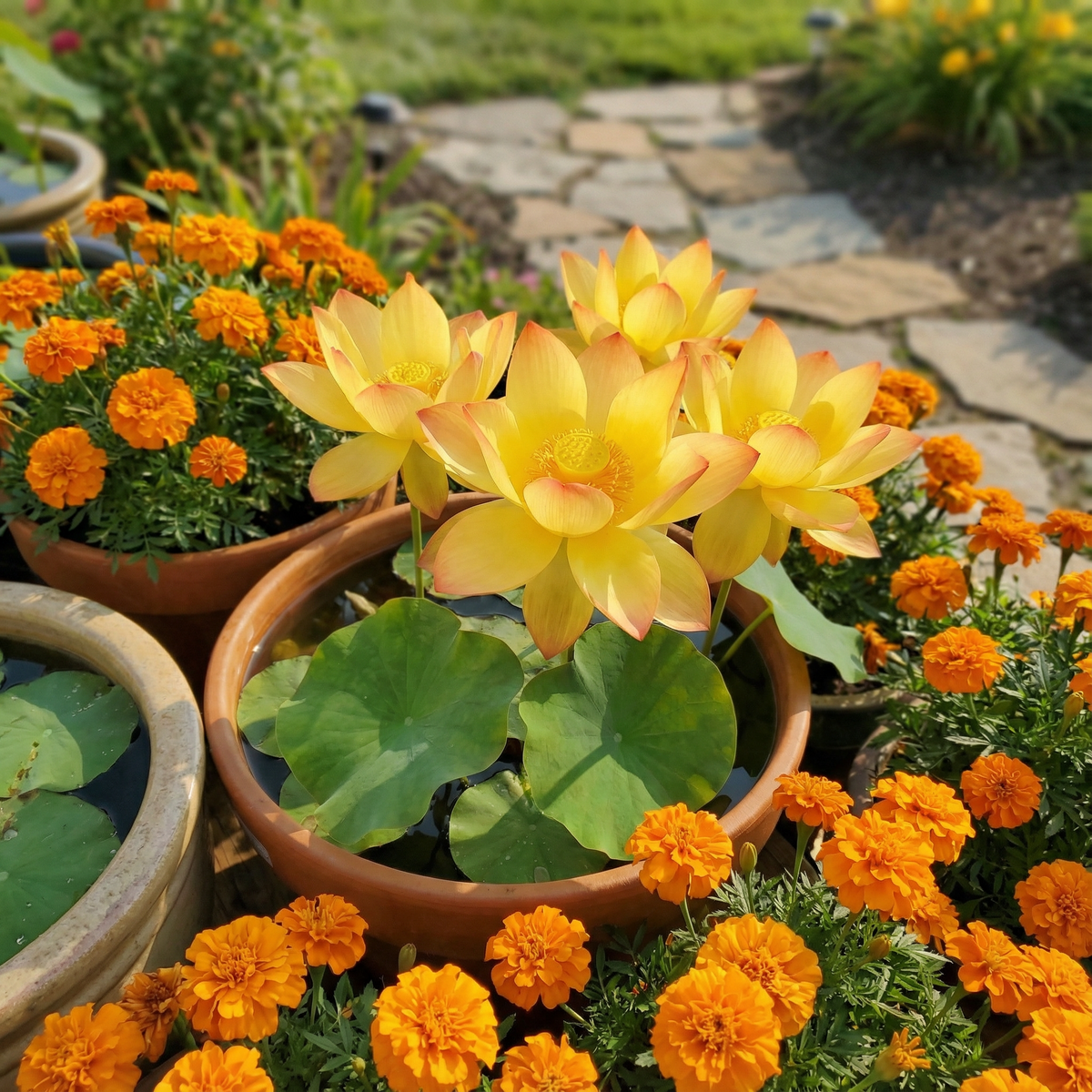 🌄Sunrise Orange Lotus Seeds