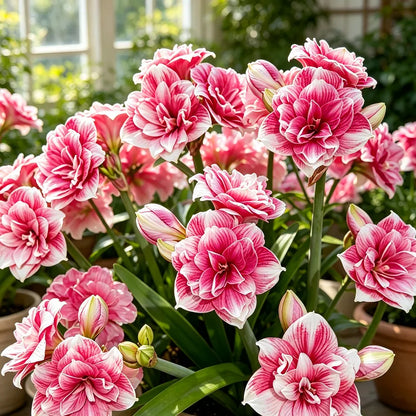 ✨ Rare Giant Double Amaryllis Bulbs — Luxurious Fragrant Blooms