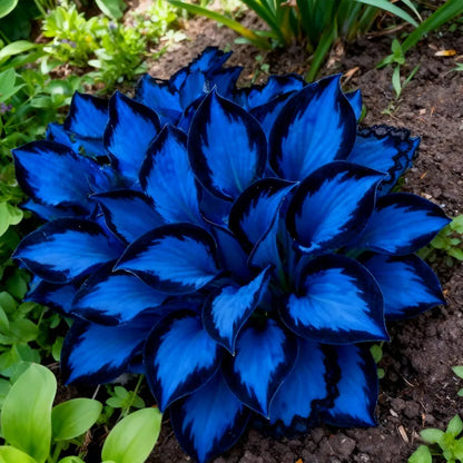 🔥2026 Hot Selling 🌌 Dark Purple Heart Hosta Seeds, a perennial garden plant that is easy to grow