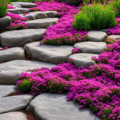 ✨Creeping Thyme Seeds for Four Seasons🏡Create Your Perfect Lawn Here🌼
