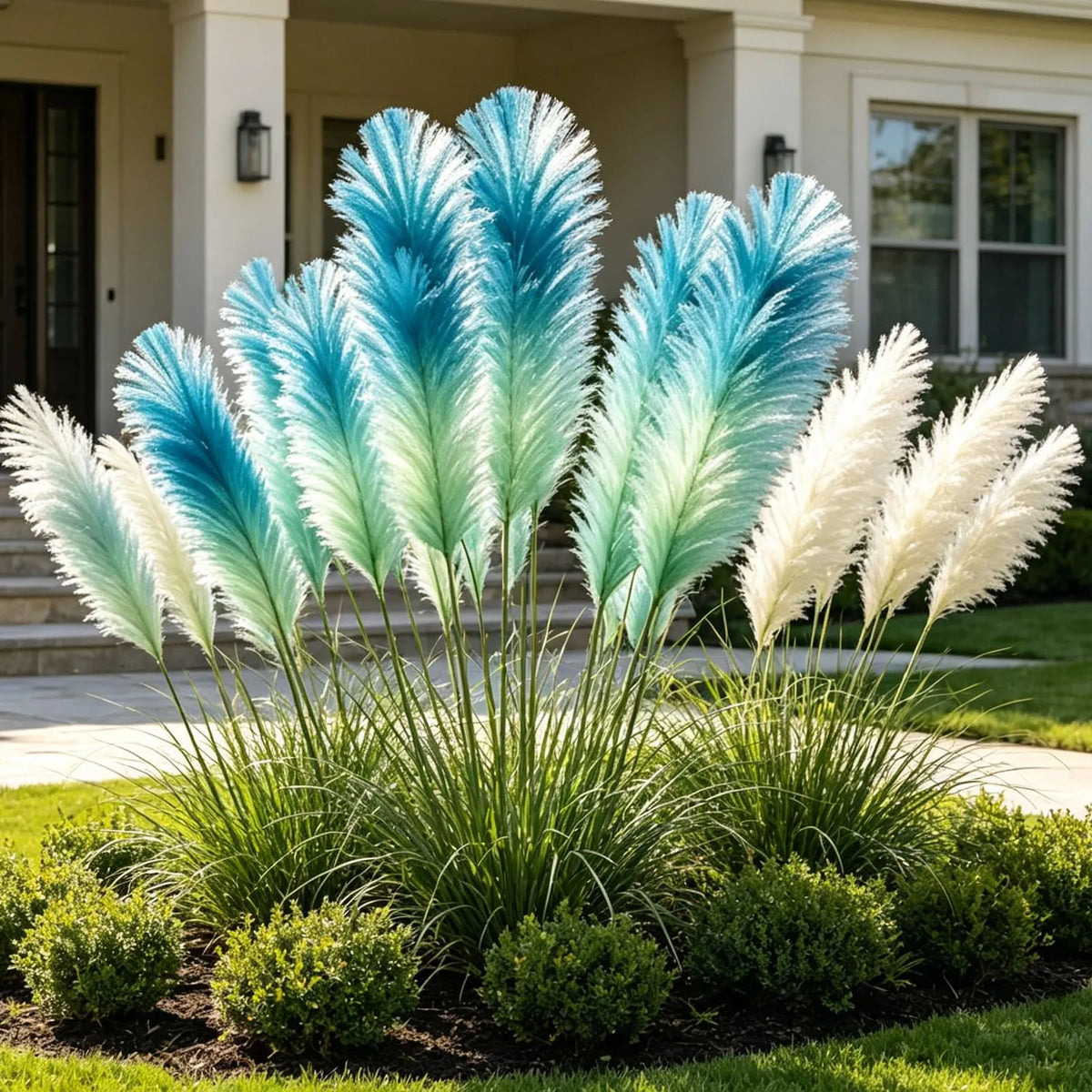 🪶Vibrant Mixed‑Color Ornamental Pampas Grass Seeds | Elegant Tall Feathery Garden Grass
