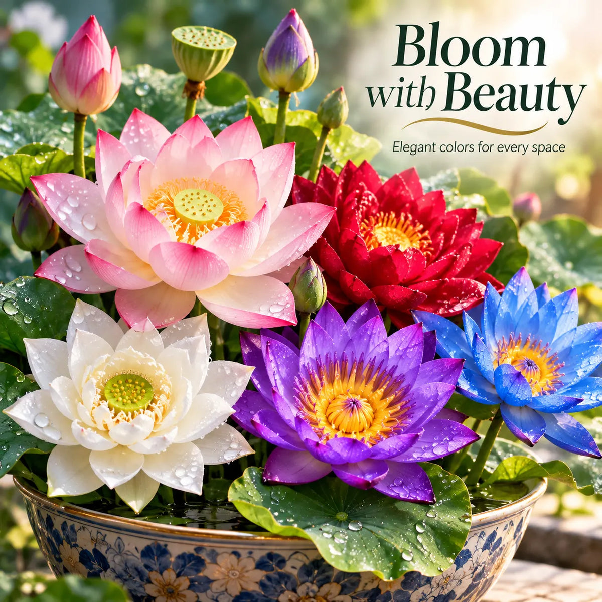 🪷Water lily - The Sacred Bonsai Lotus Flower