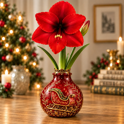 🔥 No Soil! No Water! Just Blooms! 🎄🌺 Watch These Holiday Magic Amaryllis Bulbs Come to Life!