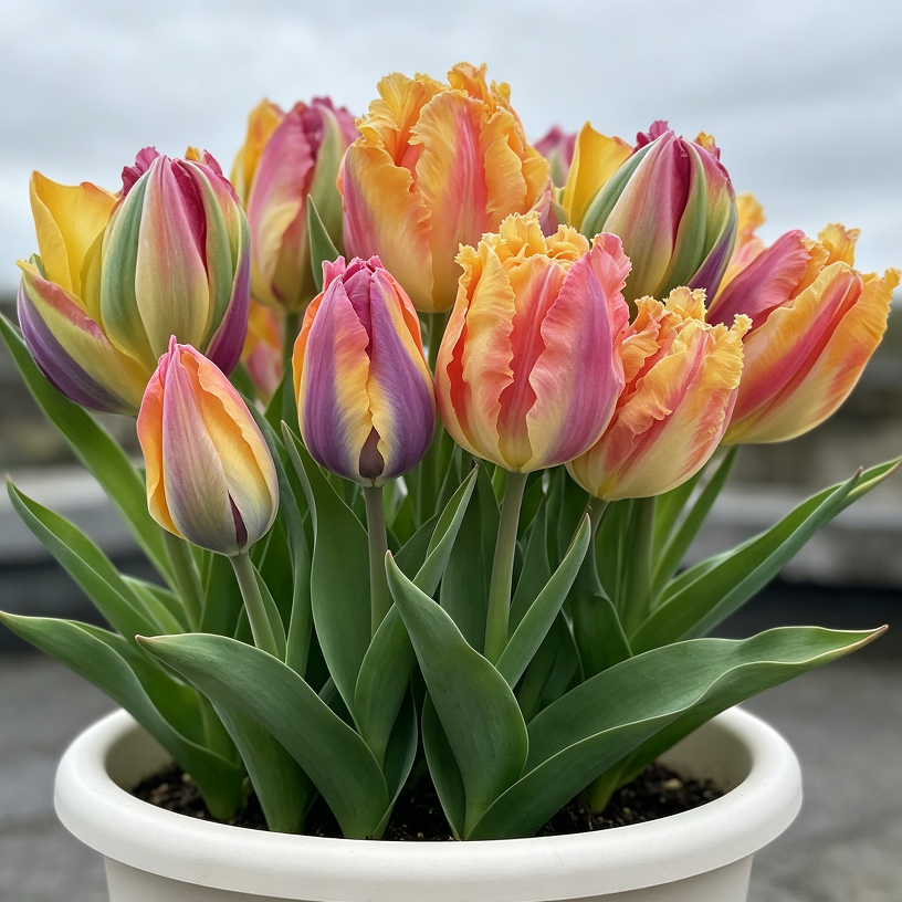🌷Colorful Parrot Tulip Bulbs—The Rarest Tulip In The World