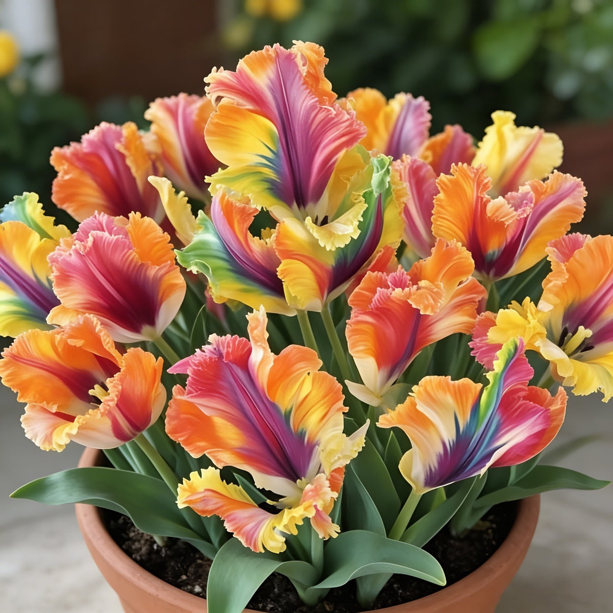 🌷Colorful Parrot Tulip Bulbs—The Rarest Tulip In The World