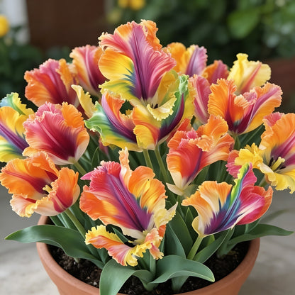 🌷Colorful Parrot Tulip Bulbs—The Rarest Tulip In The World