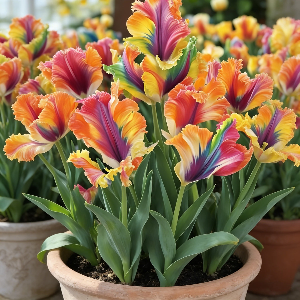 🌷Colorful Parrot Tulip Bulbs—The Rarest Tulip In The World