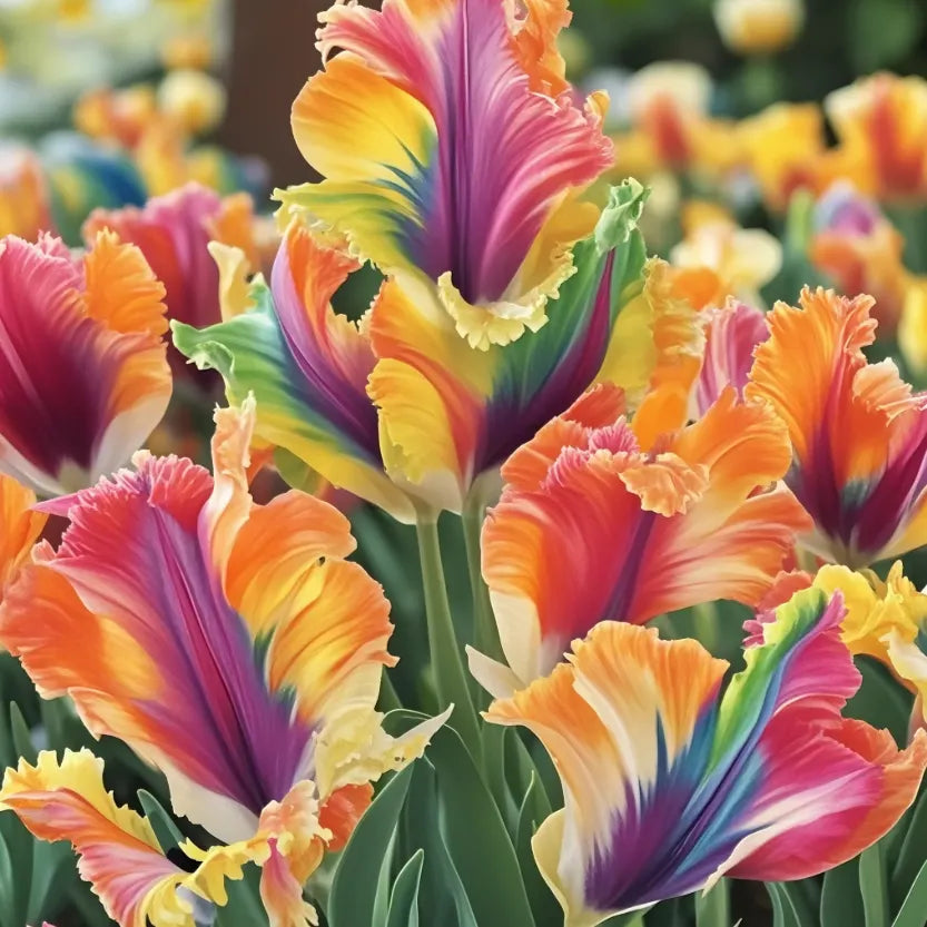 🌷Colorful Parrot Tulip Bulbs—The Rarest Tulip In The World