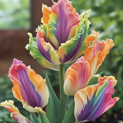 🌷Colorful Parrot Tulip Bulbs—The Rarest Tulip In The World