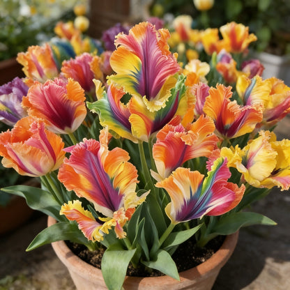 🌷Colorful Parrot Tulip Bulbs—The Rarest Tulip In The World