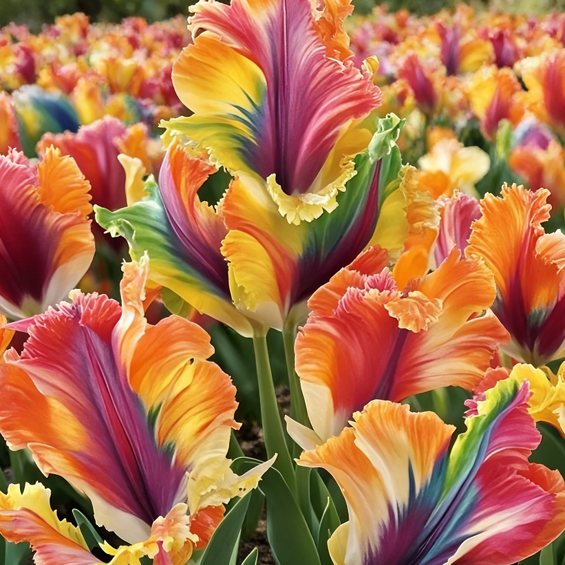 🌷Colorful Parrot Tulip Bulbs—The Rarest Tulip In The World