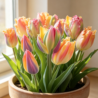🌷Colorful Parrot Tulip Bulbs—The Rarest Tulip In The World