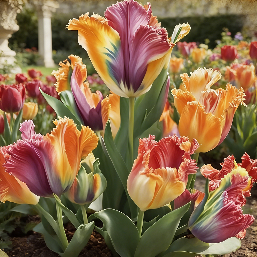 🌷Colorful Parrot Tulip Bulbs—The Rarest Tulip In The World