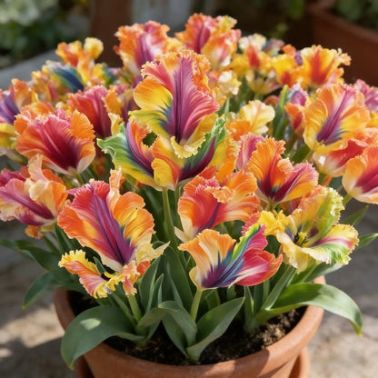 🌷Colorful Parrot Tulip Bulbs—The Rarest Tulip In The World