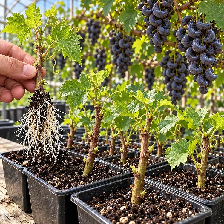 🍇 Rare Crescent Moon Grapes – Grow Stunning Moon-Shaped Grapes at Home!