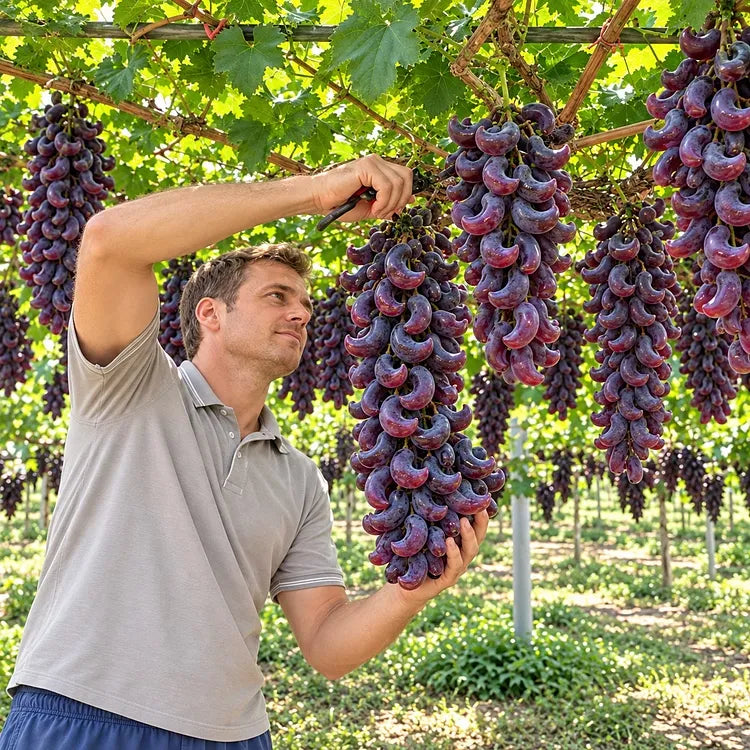 🍇 Rare Crescent Moon Grapes – Grow Stunning Moon-Shaped Grapes at Home!