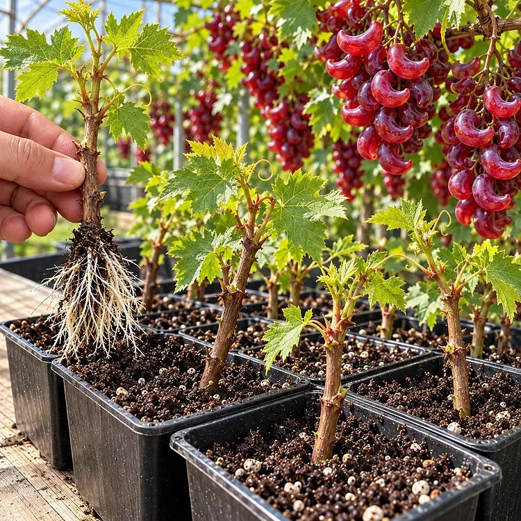🍇 Rare Crescent Moon Grapes – Grow Stunning Moon-Shaped Grapes at Home!
