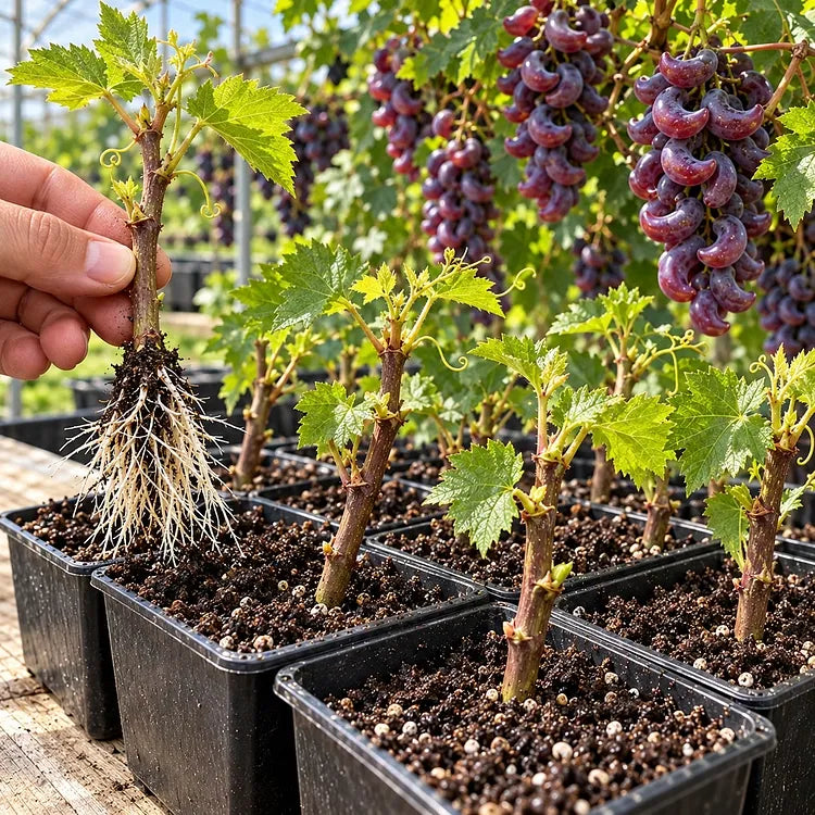 🍇 Rare Crescent Moon Grapes – Grow Stunning Moon-Shaped Grapes at Home!