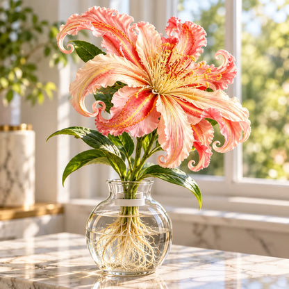 🌸 Fantasy Curl Lily Bulbs – Giant Spiral Blooms for Water & Soil Growing! 💧🌱
