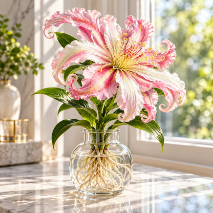 🌸 Fantasy Curl Lily Bulbs – Giant Spiral Blooms for Water & Soil Growing! 💧🌱