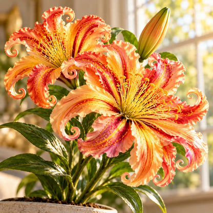 🌸 Fantasy Curl Lily Bulbs – Giant Spiral Blooms for Water & Soil Growing! 💧🌱