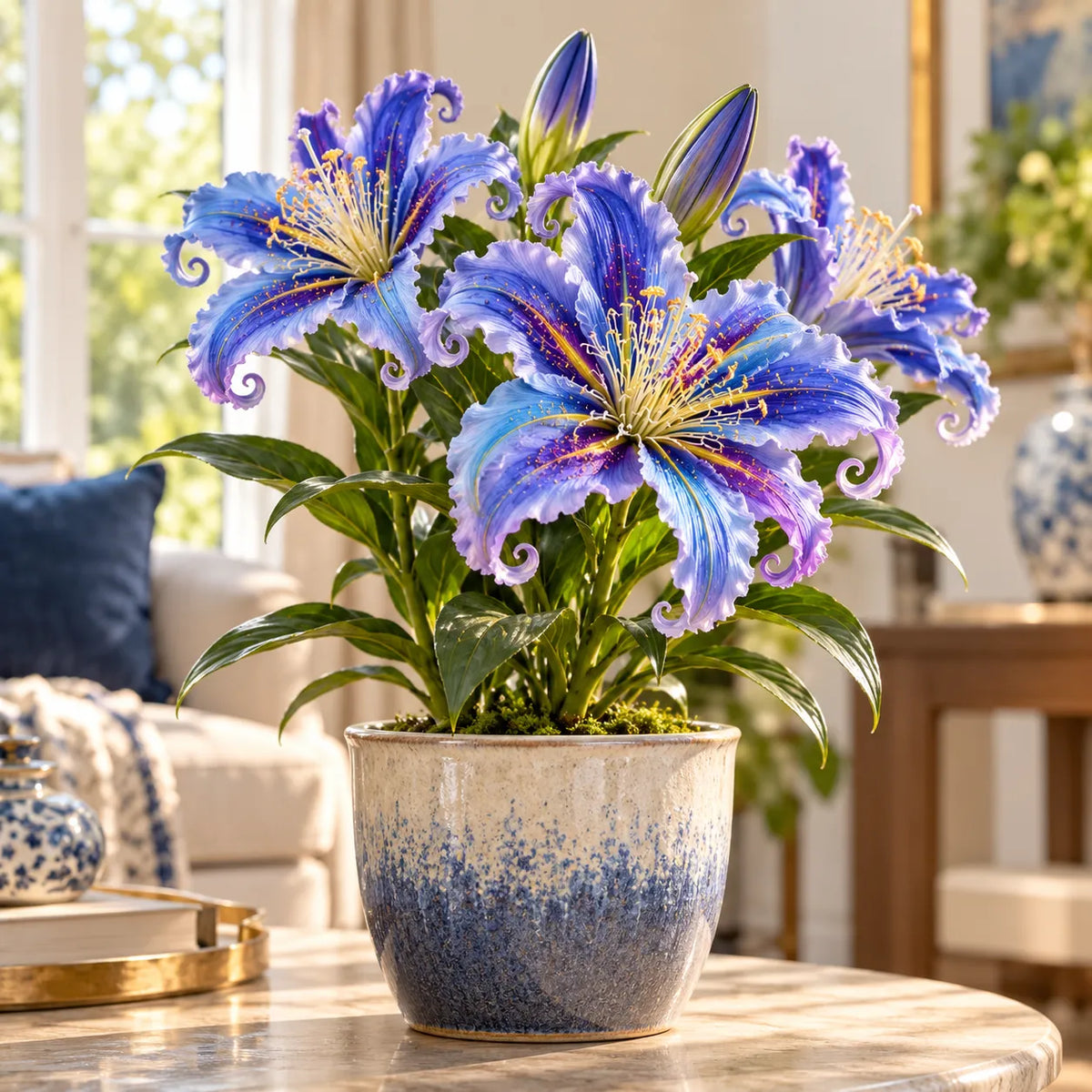 🌸 Fantasy Curl Lily Bulbs – Giant Spiral Blooms for Water & Soil Growing! 💧🌱