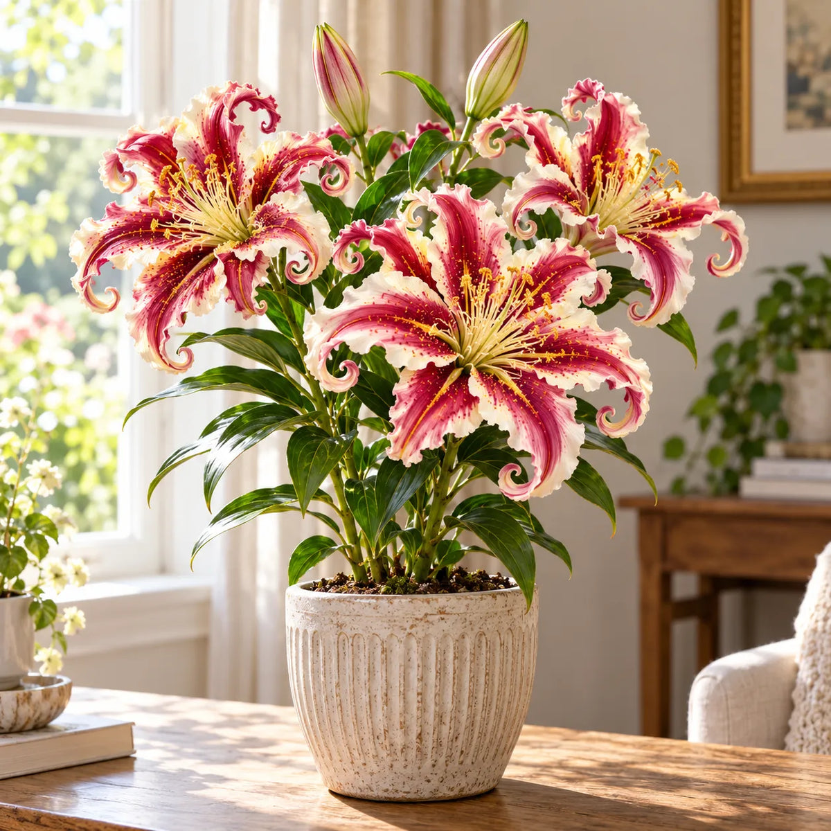 🌸 Fantasy Curl Lily Bulbs – Giant Spiral Blooms for Water & Soil Growing! 💧🌱
