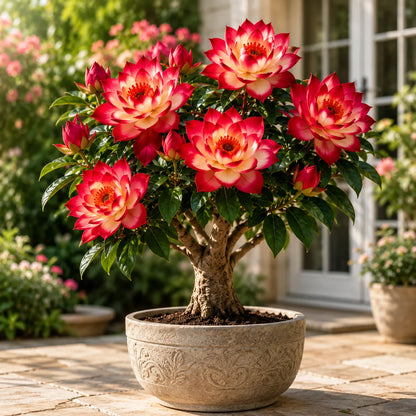 🌸 Rare Moonlight Lotus Tree Bulbs – Exotic Lotus-Like Blooms for Elegant Patios & Gardens
