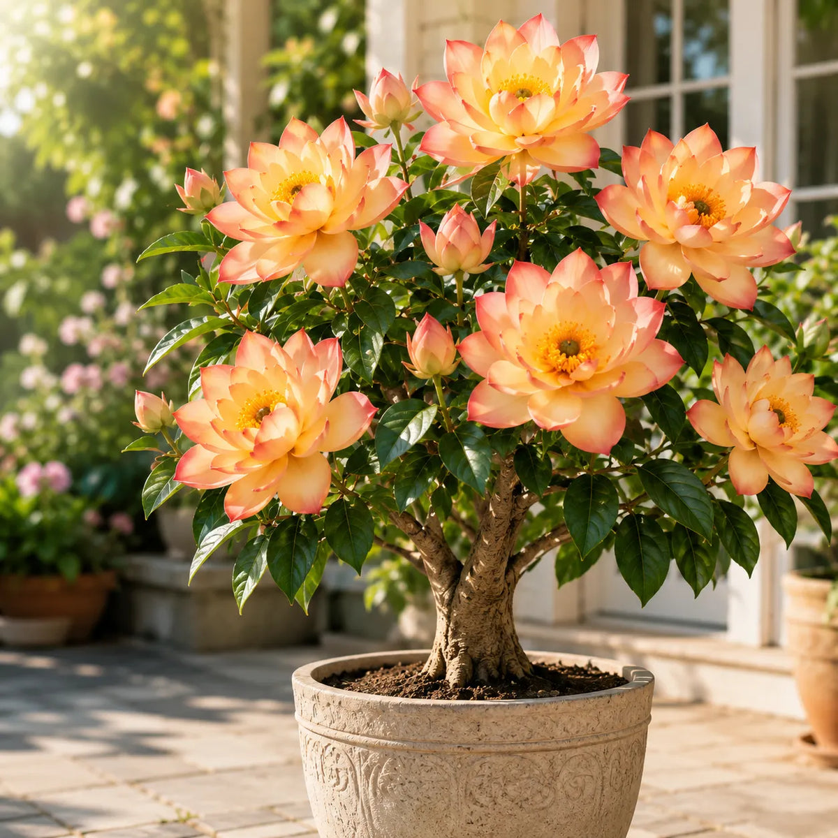 🌸 Rare Moonlight Lotus Tree Bulbs – Exotic Lotus-Like Blooms for Elegant Patios & Gardens