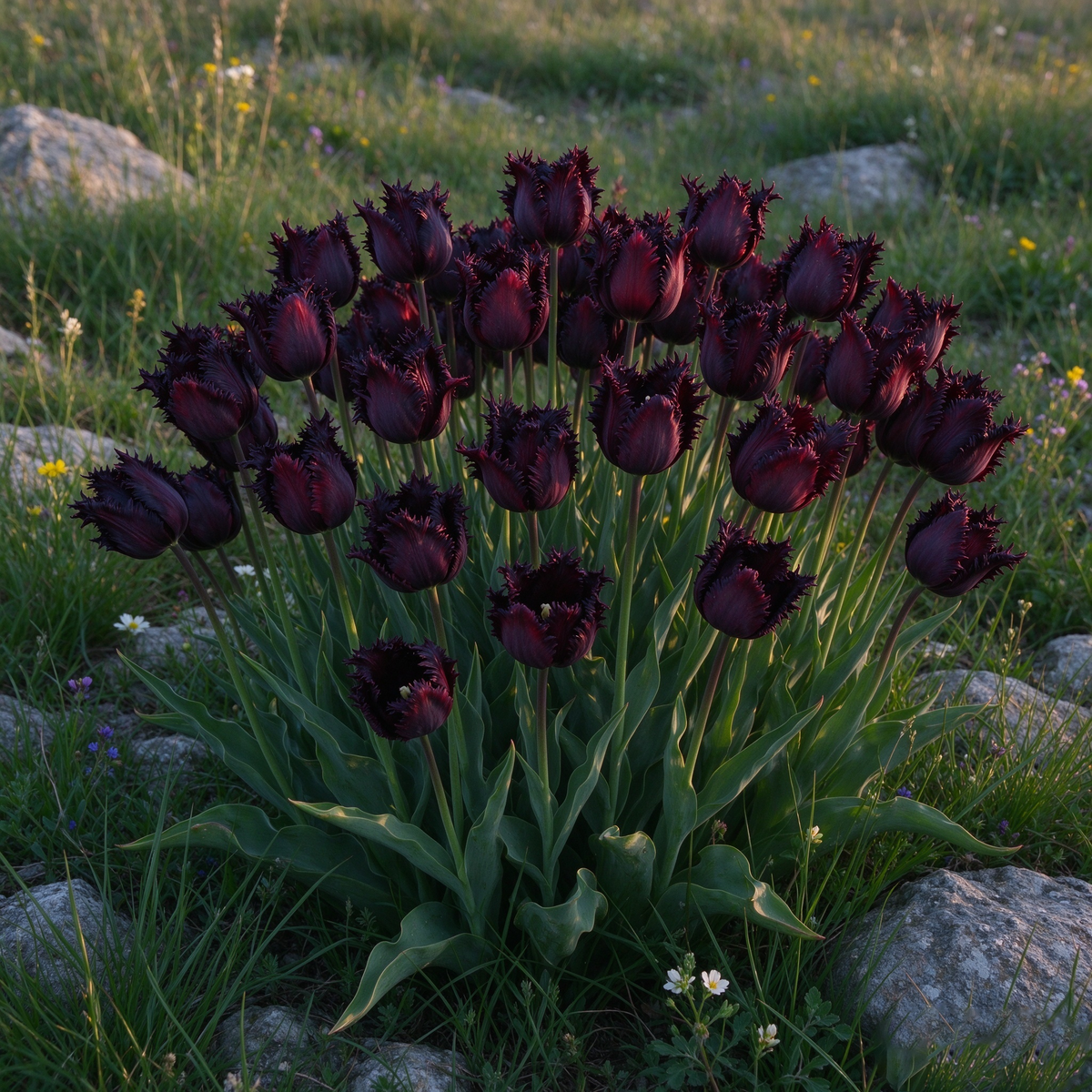 🔥Final day offers a 40% discount！🔥 Black Parrot Tulip, the most dramatic parrot tulip variety.🪴