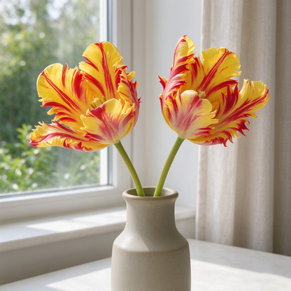 🔥Tulipa 'Flaming Parrot' – Show‑Stopping Parrot Tulip Bulbs🔥