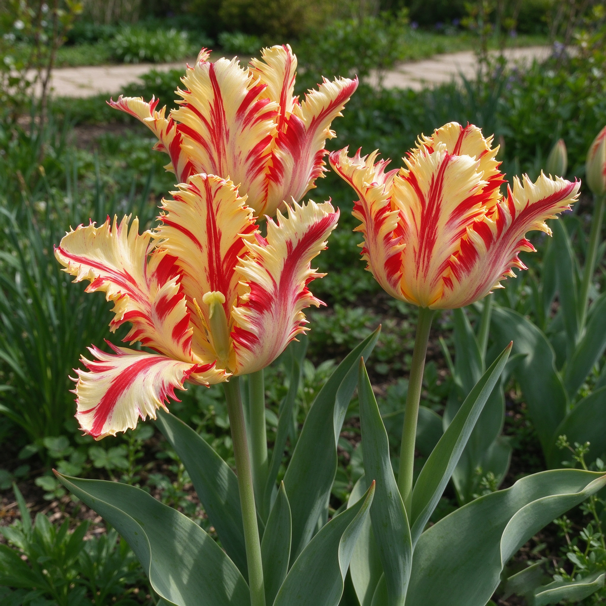 🔥Tulipa 'Flaming Parrot' – Show‑Stopping Parrot Tulip Bulbs🔥
