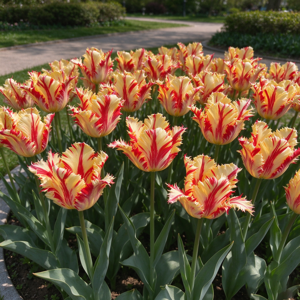 🔥Tulipa 'Flaming Parrot' – Show‑Stopping Parrot Tulip Bulbs🔥