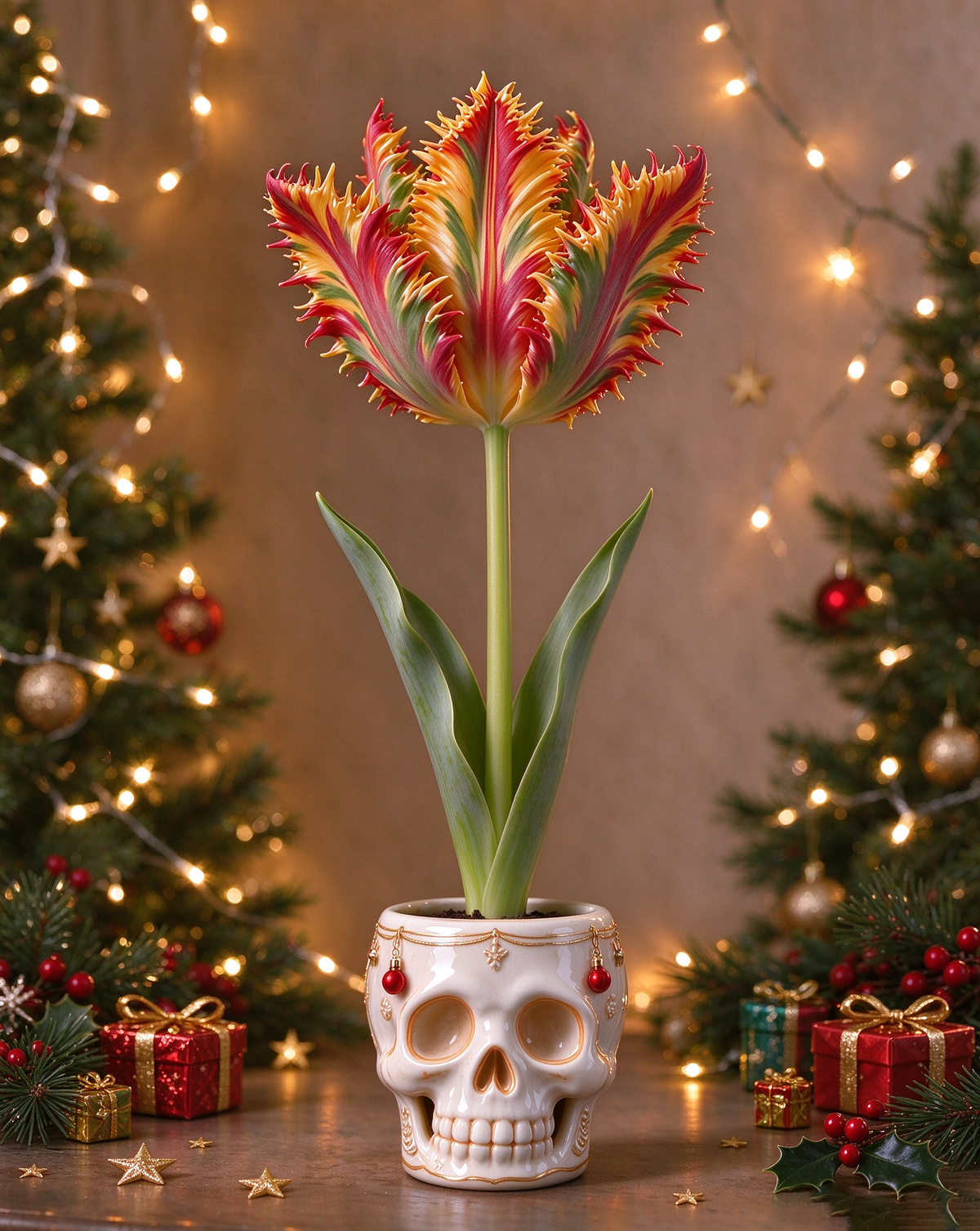 🔥The maximum discount is 40%.7 Varieties of Magic Parrot Tulip Bulbs – No Soil, No Watering, Just Beautiful Blooms!
