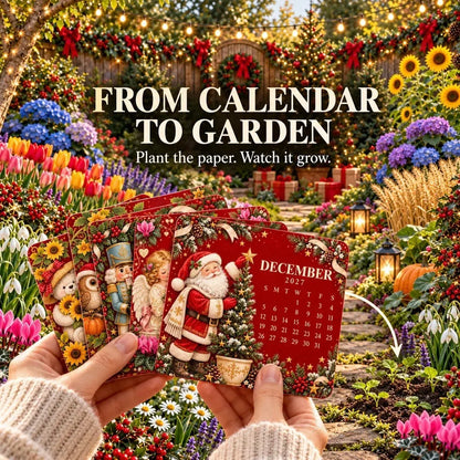🎄Buy 2 Set Get 1 FREE✨ Christmas Special Edition – Eco-friendly, plantable “timeless” seed calendar 2027 🌸🌿