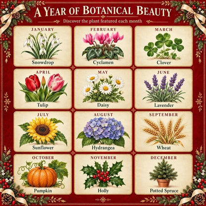🎄Buy 2 Set Get 1 FREE✨ Christmas Special Edition – Eco-friendly, plantable “timeless” seed calendar 2027 🌸🌿