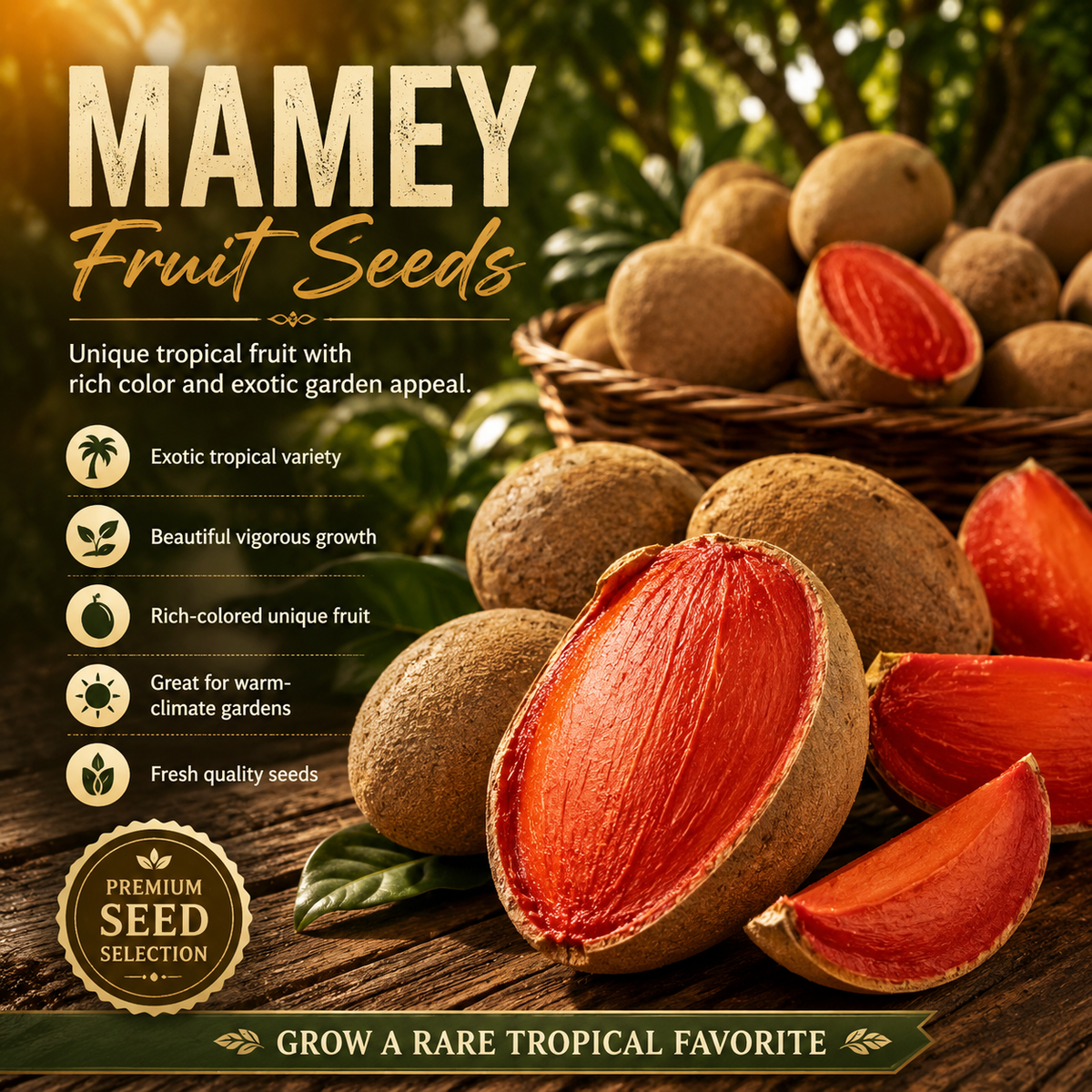 🥭 Premium Mamey Sapote Seeds