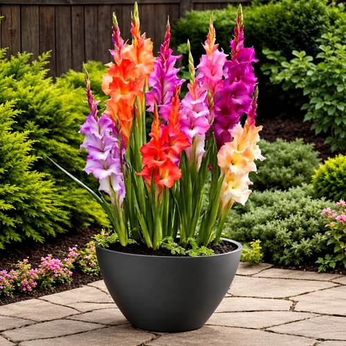 🌸 Colorful Gladiolus Flower Bulbs 🌈