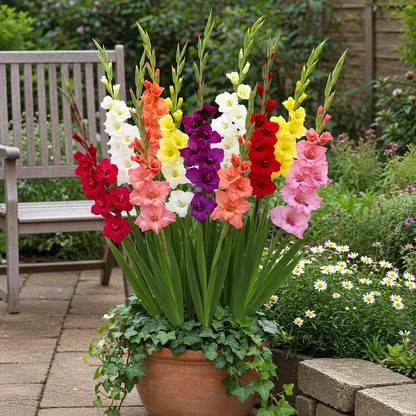 🌸 Colorful Gladiolus Flower Bulbs 🌈