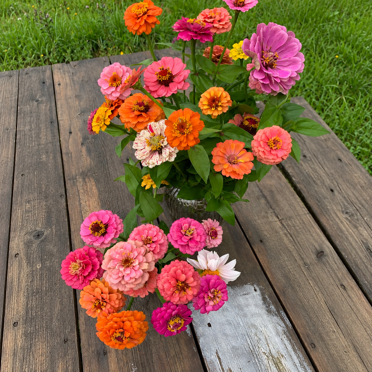 🌸 Grow Your Own Flower Garden – Mix Zinnia Seeds 💐